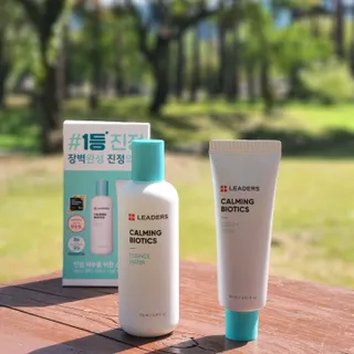 리더스코스메틱 리더스 카밍 바이오틱스 #1등 진정 기획세트 [에센스 워터150ml + 크림 마스크80ml] — 5점을 준 리뷰어가 2022년 9월 올린 사용 사진