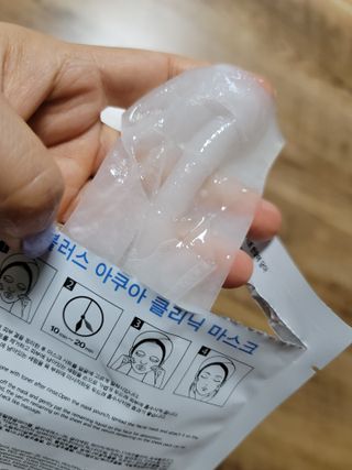 닥터마시멜로 닥터마스멜로 마블러스 아쿠아 클리닉 마스크 — 5점을 준 리뷰어가 2021년 6월 올린 사용 사진