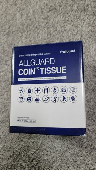 [올가드] 무방부제 대용량 코인티슈 500개입 + 휴대용케이스 1개 — 5점을 준 리뷰어가 2022년 12월 올린 사용 사진