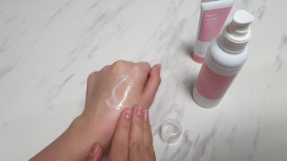 화이트리 채움 베리어 로션, 베리어 크림 세트 — 5점을 준 리뷰어가 2021년 2월 올린 사용 사진