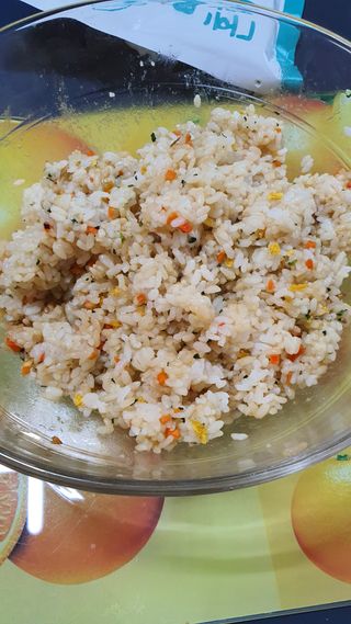 해풀잎 누구나 김밥*1ea [(혼합야채 35g *1ea,  김밥김 (5g, 5ea),  양념간장 (6g, 5ea), 참기름(5g, 2ea)] — 4.5점을 준 리뷰어가 2022년 7월 올린 사용 사진