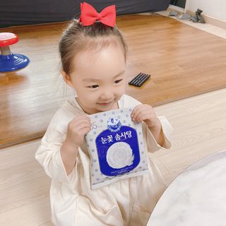 딜라이트 프로젝트  달콤한 눈꽃 간식세트( 눈꽃 솜사탕 / 레몬라임 솜사탕 / 달고나 총 7EA+스마트톡 증정) — 4점을 준 리뷰어가 2022년 5월 올린 사용 사진