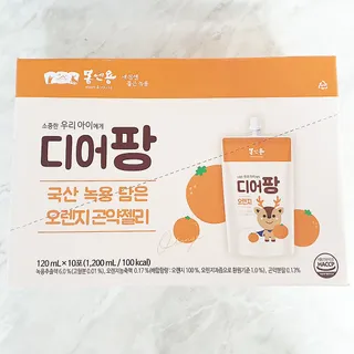 [몸엔용] 우리 아이 건강간식, 달콤한 녹용곤약젤리 디어팡 4종 — 5점을 준 리뷰어가 2022년 4월 올린 사용 사진