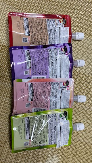ORIHIRO 오리히로 곤약젤리 제로칼로리 130g 4종 4팩(맛별로 1팩씩) — 5점을 준 리뷰어가 2023년 2월 올린 사용 사진