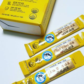 서울에프엔비 면역보감 뼈엔 칼비타 젤리 아연·칼슘·비타민D 20g X 15포 — 4점을 준 리뷰어가 2021년 11월 올린 사용 사진