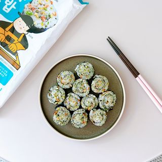 해풀잎 누구나 김밥*1ea [(혼합야채 35g *1ea,  김밥김 (5g, 5ea),  양념간장 (6g, 5ea), 참기름(5g, 2ea)] — 5점을 준 리뷰어가 2022년 9월 올린 사용 사진