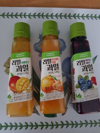 [풀무원] 리얼 과일  저지방 드레싱 240g 3종 — 5점을 준 리뷰어가 2021년 2월 올린 사용 사진