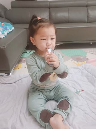 [이뮤니티플러스]우리아이 면역오키, 건강오키 _ 키즈오키 더진한꿀배도라지청 10포 1box — 5점을 준 리뷰어가 2022년 1월 올린 사용 사진