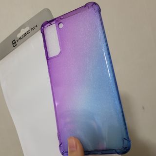 뮤즈캔 갤럭시S21 시리즈 그라데이션 탱크방탄 케이스 — 5점을 준 리뷰어가 2021년 2월 올린 사용 사진