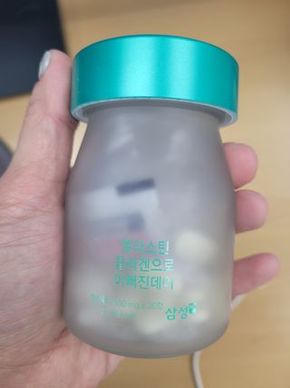 체인미 엘라스틴 콜라겐으로 이뻐진데이 500mg x 30정 — 5점을 준 리뷰어가 2021년 12월 올린 사용 사진