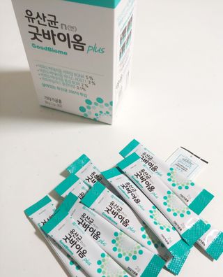프리마인 유산균 국가지정연구소 선정, 살아있는 생유산균 200억 마리의 힘. 유산균n굿바이옴플러스 — 5점을 준 리뷰어가 2021년 11월 올린 사용 사진