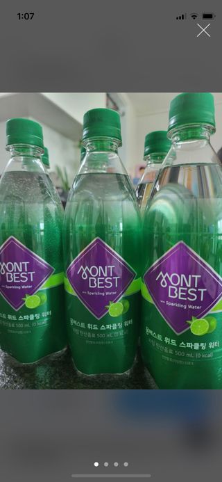 몽베스트 Montbest with Sparkling water Lime20병 — 4점을 준 리뷰어가 2022년 5월 올린 사용 사진