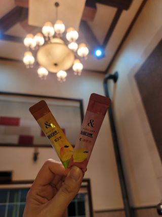 비타앤C 레몬맛, 망고맛 — 4점을 준 리뷰어가 2021년 6월 올린 사용 사진
