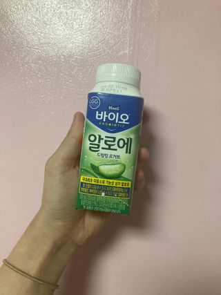LIVE 매일바이오 알로에 드링킹 요거트 — 4점을 준 리뷰어가 2022년 4월 올린 사용 사진