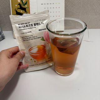 릴스 [무인양품] 꽃과 열매의 향을 담은 피치&로즈힙 블렌드 티(2개제공) — 5점을 준 리뷰어가 2025년 7월 올린 사용 사진