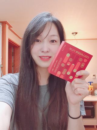 프리마인 귀족의 콜라겐, 92배 흡수율. 럭셔리 프리미엄 셀라브 콜라겐필름 30매 — 5점을 준 리뷰어가 2021년 10월 올린 사용 사진