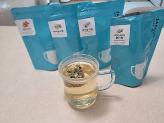 산그리메 아카시아+목련+매화+슬림 유자차 Set — 5점을 준 리뷰어가 2021년 10월 올린 사용 사진
