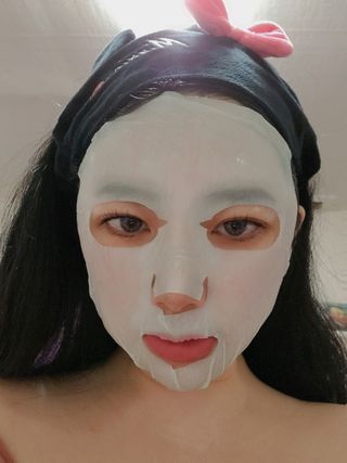 애디팬더 바이오시트앰플 기능성 마스크팩 — 5점을 준 리뷰어가 2021년 5월 올린 사용 사진