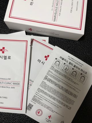 닥터마시멜로 마블러스 멀티 클리닉 마스크 — 5점을 준 리뷰어가 2021년 3월 올린 사용 사진