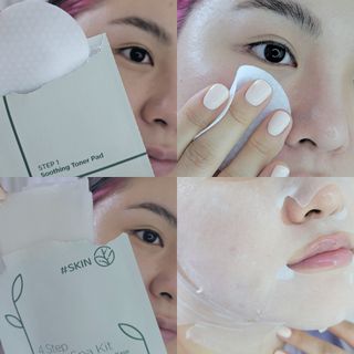 태그스킨 4스텝 주름개선 피부미백 영양 마스크팩 3개 세트(최신버전) — 4점을 준 리뷰어가 2022년 3월 올린 사용 사진