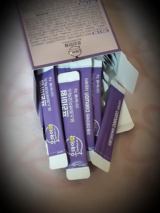 [유산균] 오마이락 프리미엄 포스트바이오틱스 30P — 4점을 준 리뷰어가 2022년 11월 올린 사용 사진