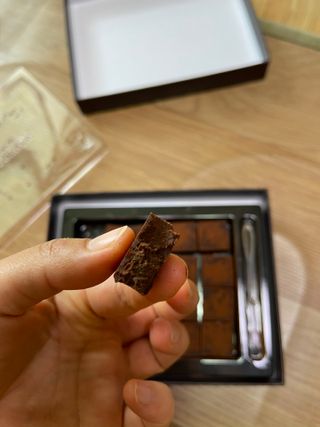 연말/새해선물 동물성 지방 NO 맛있는 비건 생초콜릿 카카올라다크 생초콜릿 — 5점을 준 리뷰어가 2021년 10월 올린 사용 사진