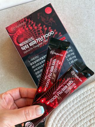 하이브리온 [쿠팡 구매평] 닥터 비마기닌 7000mg , 300g, 1박스 — 5점을 준 리뷰어가 2025년 1월 올린 사용 사진
