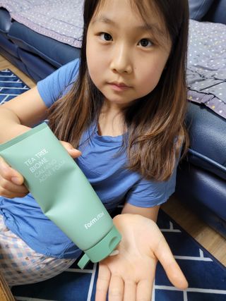 팜스테이 티트리 바이옴 카밍 아크네 폼 — 5점을 준 리뷰어가 2022년 1월 올린 사용 사진
