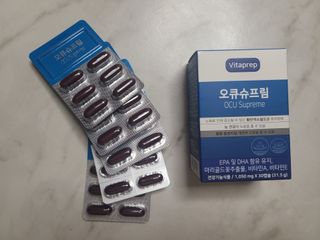 뉴트리션팩토리 비타프렙 오큐슈프림 루테인 오메가3 1050mg — 5점을 준 리뷰어가 2021년 9월 올린 사용 사진