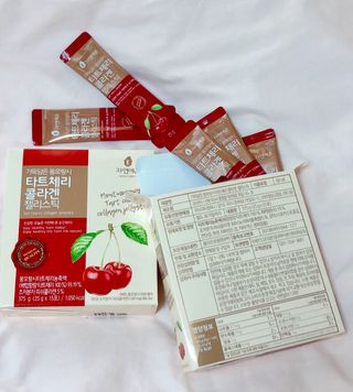 자연에온 가득담은 몽모랑시 타트체리 콜라겐 젤리스틱 — 5점을 준 리뷰어가 2021년 1월 올린 사용 사진
