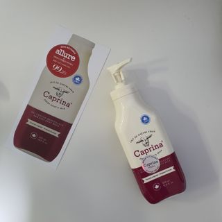 카프리나 프레쉬 산양밀크 모이스춰라이징 바디로션 350ml(오리지널향) — 5점을 준 리뷰어가 2022년 12월 올린 사용 사진