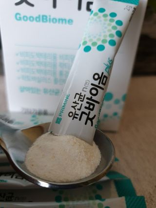 프리마인 유산균 국가지정연구소 선정, 살아있는 생유산균 200억 마리의 힘. 유산균n굿바이옴플러스 — 5점을 준 리뷰어가 2021년 12월 올린 사용 사진