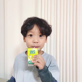 돌 Dole 후룻Mylk 바나나 135ml X32입 X1박스 — 5점을 준 리뷰어가 2022년 10월 올린 사용 사진