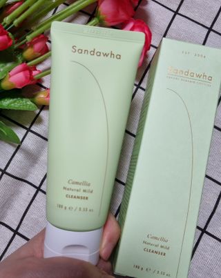 스킨큐어 산다화 울트라 젠틀 약산성 세안제 — 5점을 준 리뷰어가 2023년 3월 올린 사용 사진