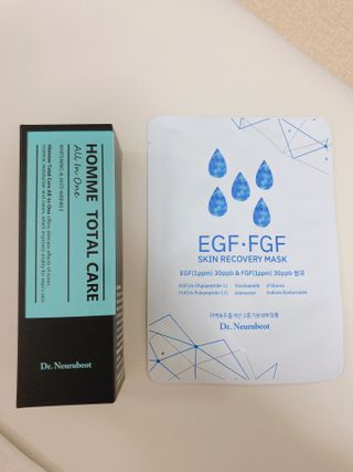 Dr.느루벗 느루벗 옴므 토탈 케어 올인원 118ml 남자 남성 스킨 로션 에센스 크림 화장품 — 4점을 준 리뷰어가 2021년 4월 올린 사용 사진