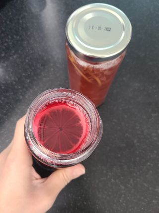 공간알파 시그니처 크랜베리청 + 엘더플라워코디얼 2종 세트 — 5점을 준 리뷰어가 2021년 12월 올린 사용 사진