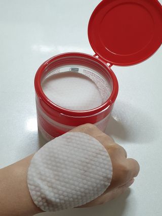 메디필 레드 락토 콜라겐 필링패드 — 5점을 준 리뷰어가 2021년 3월 올린 사용 사진
