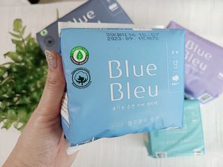 블루블루 유기농 순면 커버 생리대 — 5점을 준 리뷰어가 2021년 2월 올린 사용 사진