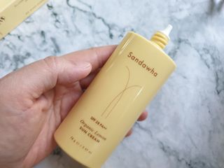 스킨큐어 산다화 유기농 레몬썬크림 — 5점을 준 리뷰어가 2022년 4월 올린 사용 사진