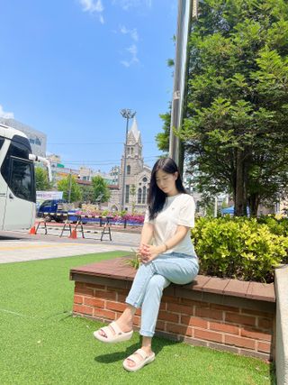 더그린랩 WOMEN TWIST MODAL SHORT SLEEVE — 5점을 준 리뷰어가 2023년 6월 올린 사용 사진