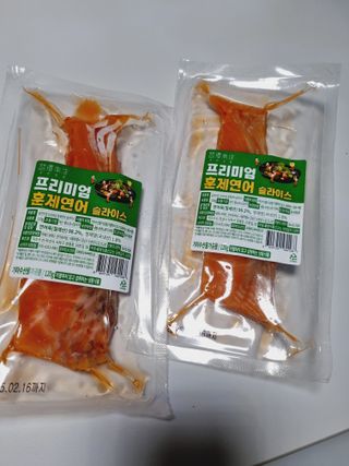 밸런스 다이어트랩 밸다랩 프리미엄 훈제연어 슬라이스 120g — 4점을 준 리뷰어가 2023년 5월 올린 사용 사진