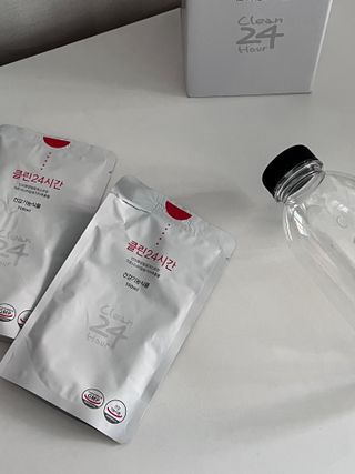 클린24시간 1BOX(5포) + 전용보틀(500ml) — 4.5점을 준 리뷰어가 2022년 9월 올린 사용 사진