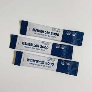 바른비타민 옵티엠에스엠2000 1박스 60포 관절 연골 복합건강기능식품 — 4점을 준 리뷰어가 2021년 6월 올린 사용 사진