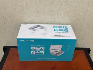 [심폐소생소] 오늘의마스크 KF-AD 비말차단 황사 여름용 마스크 — 5점을 준 리뷰어가 2021년 12월 올린 사용 사진