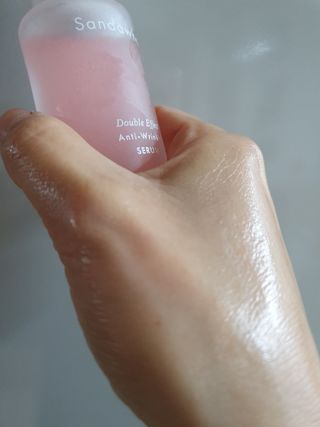 산다화 더블 이펙트 안티 링클 세럼 50ml — 4점을 준 리뷰어가 2023년 1월 올린 사용 사진