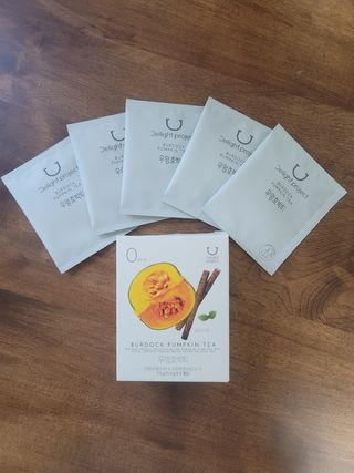 딜라이트 프로젝트 블렌딩티 우엉호박티, 히비후르츠티, 쟈스민캐모티 — 5점을 준 리뷰어가 2021년 7월 올린 사용 사진