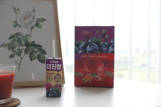 [롯데칠성] 야채듬뿍 더'진한 [롯데칠성] 야채는 이제 COLORFULL! 야채듬뿍  더 진한 레드 4개 +퍼플 4개 (총 8개) — 5점을 준 리뷰어가 2023년 6월 올린 사용 사진