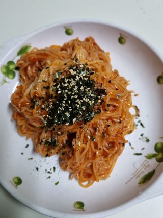 [한면원] 비빔국수 2인분 — 5점을 준 리뷰어가 2022년 8월 올린 사용 사진