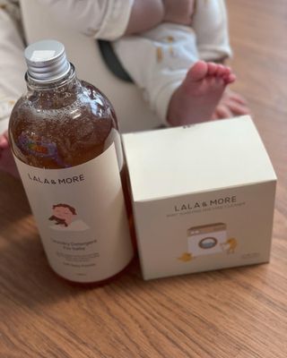 라라앤모어 유아 액체세제+세탁기클리너 — 5점을 준 리뷰어가 2022년 3월 올린 사용 사진