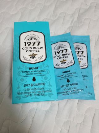 여우두마리 1977 콜드브루 스틱 더치커피 루후 커피팩토리 — 4.5점을 준 리뷰어가 2021년 2월 올린 사용 사진